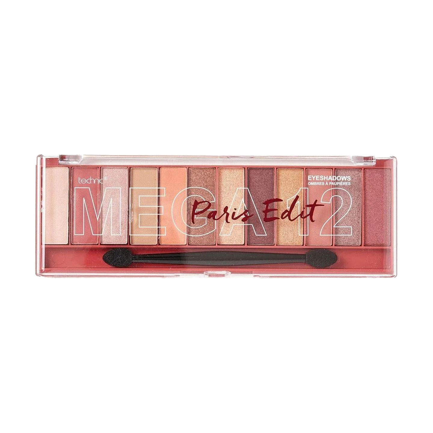 Палетка тіней для повік technic Mega 12 Eyeshadow Paris Edit, 18 г